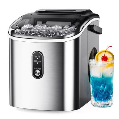 Simzlife 27 Lbs 2 Sizes Of Bullet Ice Maker, Camping And Party Ice Maker With Handle | Fridge.com