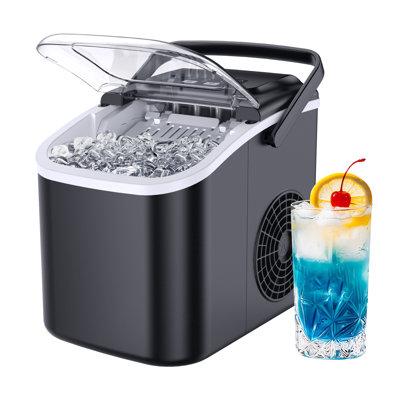 Simzlife 26 Lb. Daily Production Bullet Clear Ice Portable Ice Maker | Fridge.com