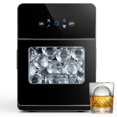 Euhomy Countertop Ice Ball Maker Machine, Sphere Ice Maker, 108 Pcs/24H, Black,Touch Screen | Fridge.com