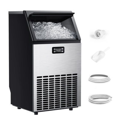 Simzlife 100lb. Daily Production Cube Freestanding/Under Counter  Commercial Ice Maker | Fridge.com
