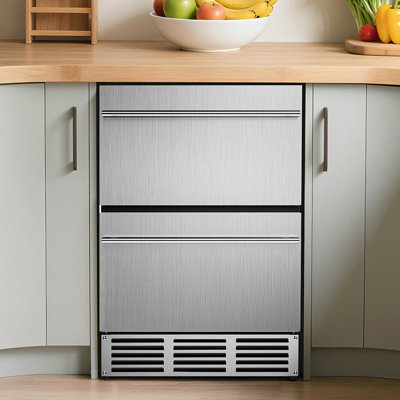 Simzlife 30 Bottles And 63 Cans Dual-Temperature Zone Freestanding Wine Cooler Freestanding/Built-In/Under Counter Cooler | Fridge.com