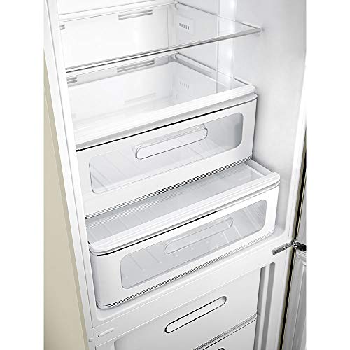 Smeg FAB32 Retro Refrigerator-Freezer – 50s Style Fridge With Bottom Freezer, No-Frost, LED Display & Lighting, Lifeplus Zone, Multi-Airflow – 12.2 cu ft – Made In Italy - White - View 4 | Fridge.com