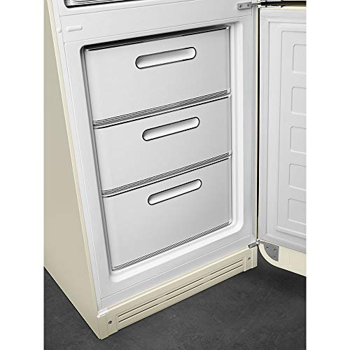 Smeg FAB32 Retro Refrigerator-Freezer – 50s Style Fridge With Bottom Freezer, No-Frost, LED Display & Lighting, Lifeplus Zone, Multi-Airflow – 12.2 cu ft – Made In Italy - White - View 6 | Fridge.com