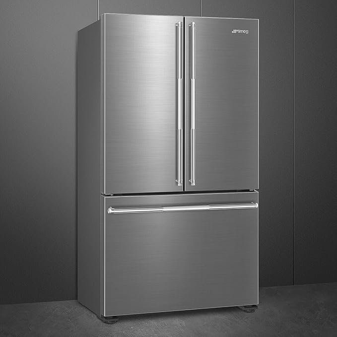 Smeg 36” French Door Refrigerator – Premium Stainless Steel Fridge With Internal Ice & Water Dispenser Technology With Style - View 6 | Fridge.com