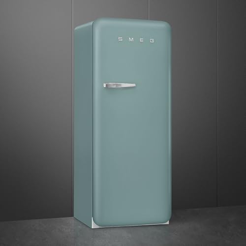 Smeg Retro Style FAB28 50s Style Refrigerator, Right Hinge, Matte Jade – 9.93 cu. ft. – Made In Italy - View 4 | Fridge.com