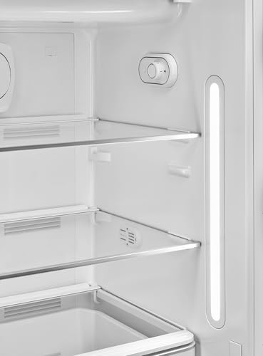 Smeg Retro Style FAB28 50s Style Refrigerator, Right Hinge, Matte Jade – 9.93 cu. ft. – Made In Italy - View 6 | Fridge.com