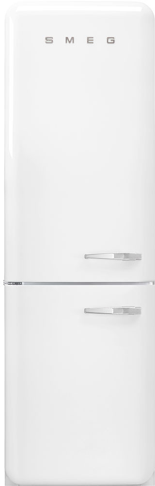 Smeg 24 Inch 50's Retro Design 24" Bottom Freezer Refrigerator FAB32ULWH3 — FIN-0019801 | Fridge.com