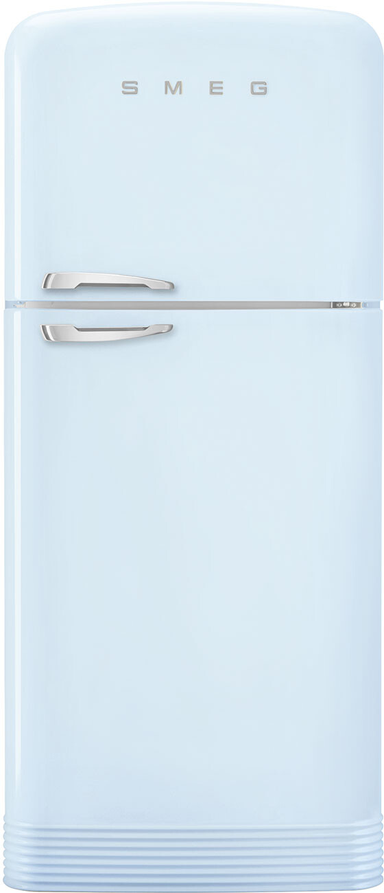 Smeg 32 Inch 50's Retro Design 32" Top Freezer Refrigerator FAB50URPB3 | Fridge.com