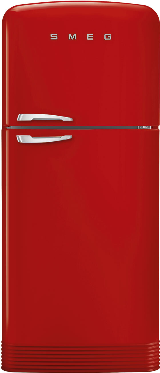 Smeg 32 Inch 50's Retro Design 32" Top Freezer Refrigerator FAB50URRD3 | Fridge.com