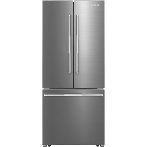 Smeg FD30UXI 30" French Door Stainless Steel Free Standing Refrigerator | Fridge.com