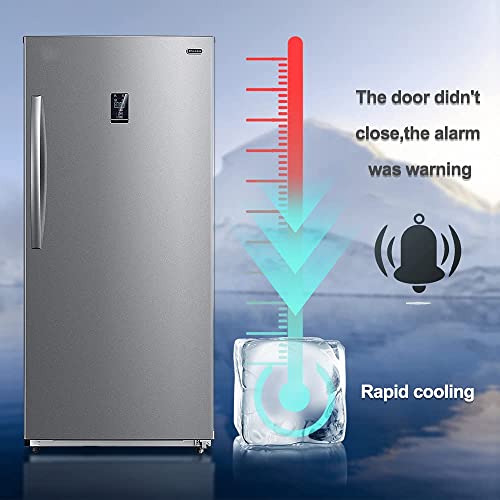 Smeta 21 cu. ft Upright Freezer, Stand Up Convertible Freezer, Large Capacity, Energy Star, Frost Free Stainless Steel Garage Freezerless Refrigerator, All Refrigerator - View 4 | Fridge.com