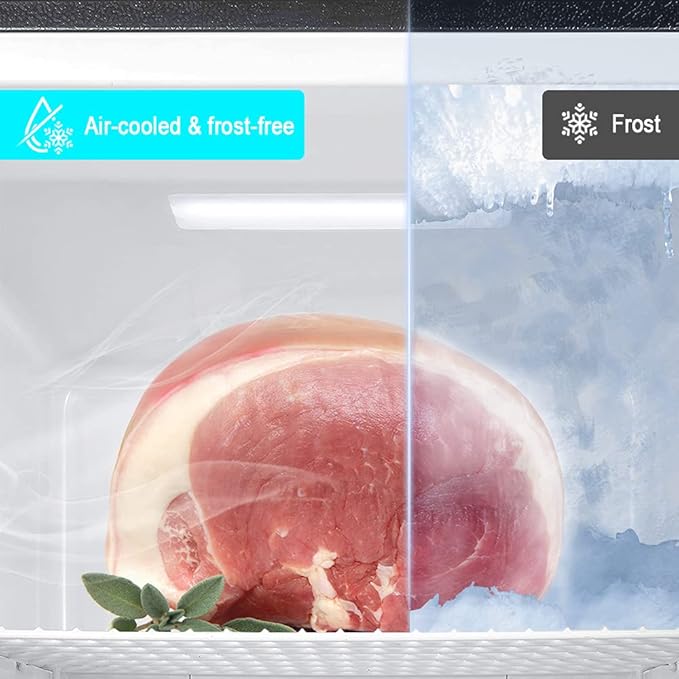 Smeta Upright Freezer 18 cu ft Convertible Freezers Refrigerator, Garage Ready Stand Up Frost-Free Freeerless Fridge With Tempered Glass Shelves Ss - View 4 | Fridge.com