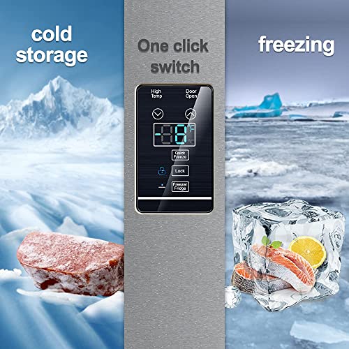 Smeta 21 cu. ft Upright Freezer, Stand Up Convertible Freezer, Large Capacity, Energy Star, Frost Free Stainless Steel Garage Freezerless Refrigerator, All Refrigerator - View 3 | Fridge.com