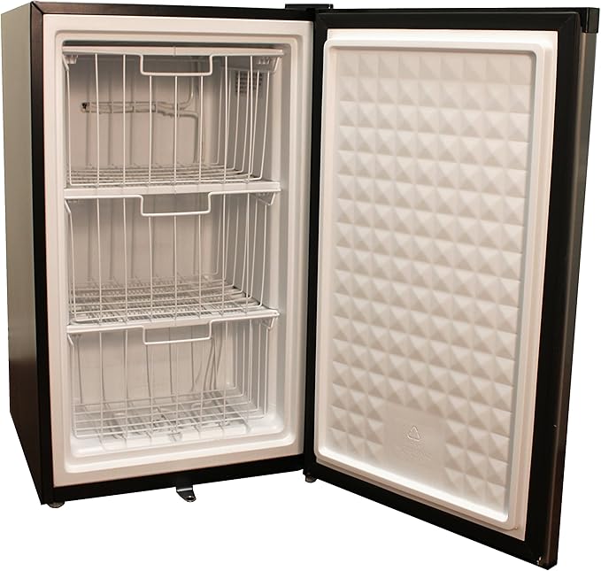 SPT UF-304SS: 3.0 cu.ft. Upright Freezer In Stainless Steel - Energy Star - View 5 | Fridge.com