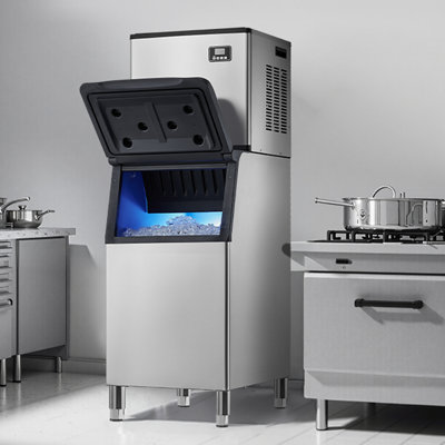 Head 360 lbs/Day Self-Cleaning Ice Machine,Modular Ice Cube Machine for Restaurant Hotel - Head Only | Fridge.com