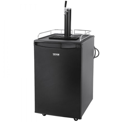 Beer Kegerator, Single Tap Draft Beer Dispenser, Full Size Keg Refrigerator With Shelves | Fridge.com