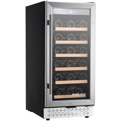 Wine Cooler 28 Bottle Mini Wine Fridge with Glass Door Digital Temp Control | Fridge.com