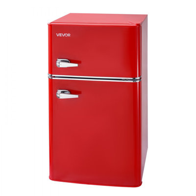 Mini Fridge with Freezer 3.2 Cu.Ft Two Door Compact Refrigerator Dorm Red | Fridge.com