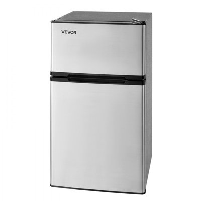 Mini Fridge with Freezer 3.2 Cu.Ft Two Door Compact Refrigerator Stainless | Fridge.com