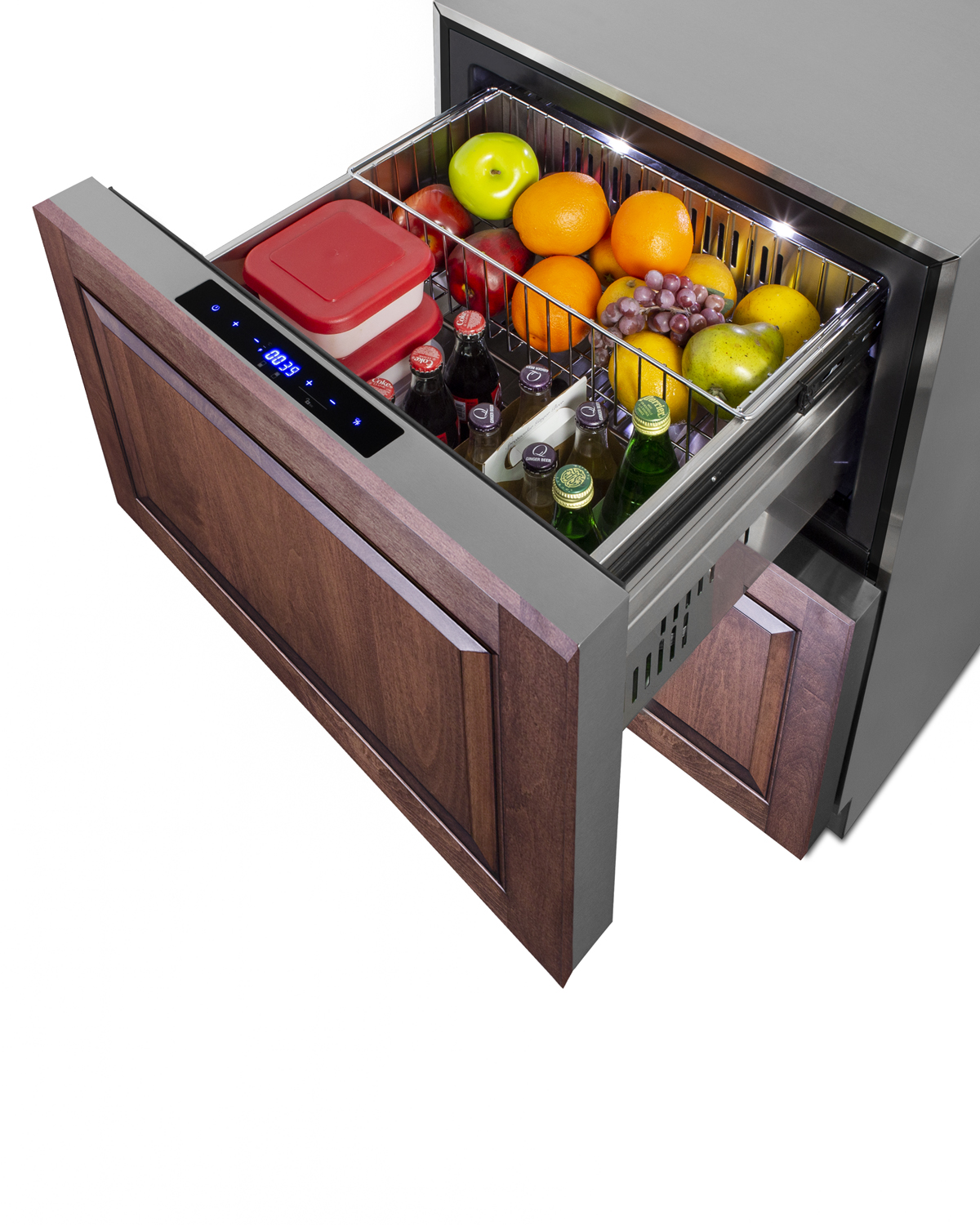 Summit 24 Inch 24" Refrigerator Drawers ADRF244CSS - View 4 | Fridge.com