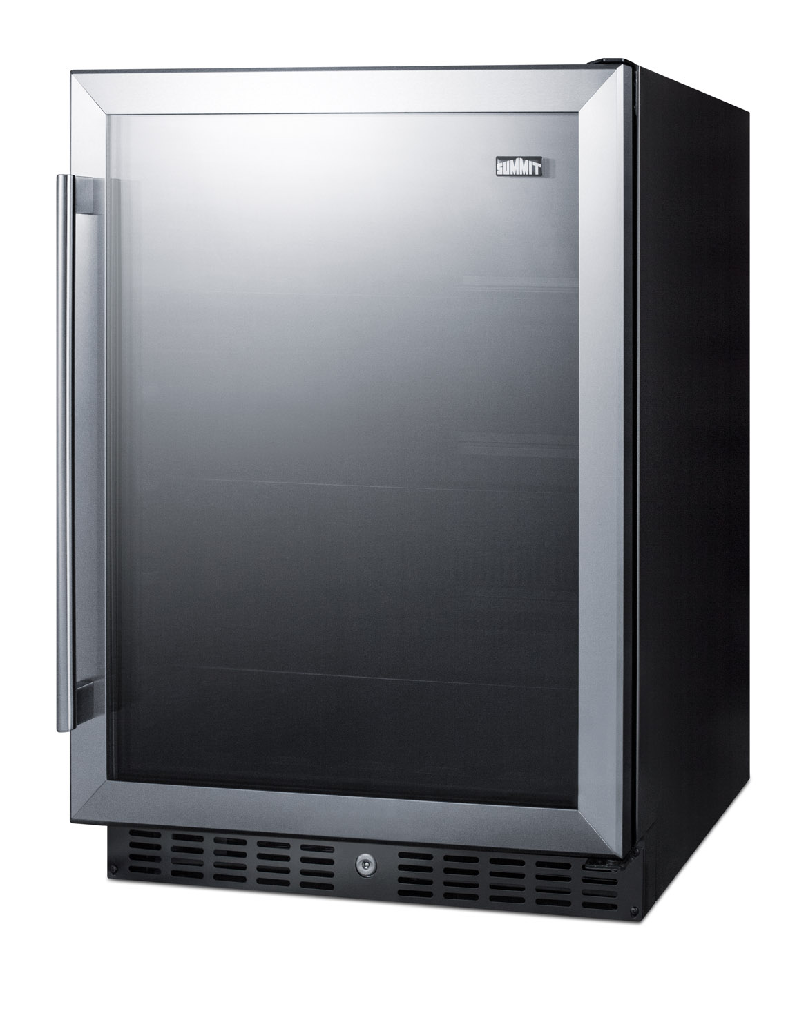 Summit Appliance 23.63'' W Convertible 108 Cans (12 oz.) 5 Cubic Feet Beverage Cooler With Reversible Glass Door - View 3 | Fridge.com