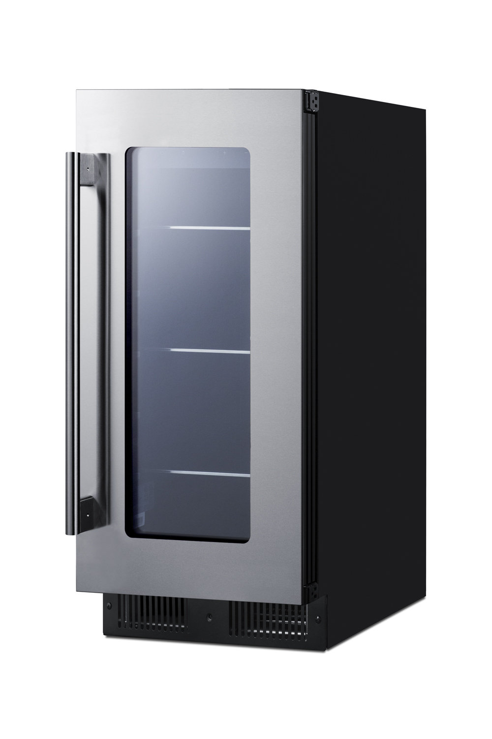 Summit Appliance 14.75'' W Convertible 30 Cans (12 oz.) 2.3 Cubic Feet Beverage Cooler With Reversible Glass Door - View 3 | Fridge.com