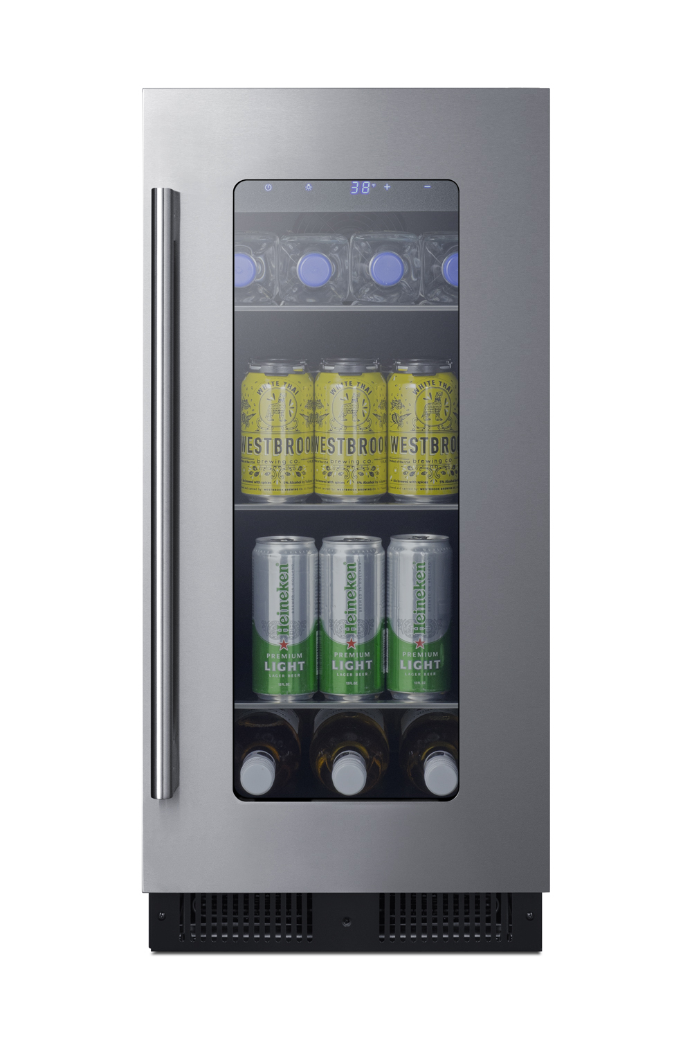 Summit 15" Built In Undercounter Beverage Center ALBV15CSS - View 4 | Fridge.com