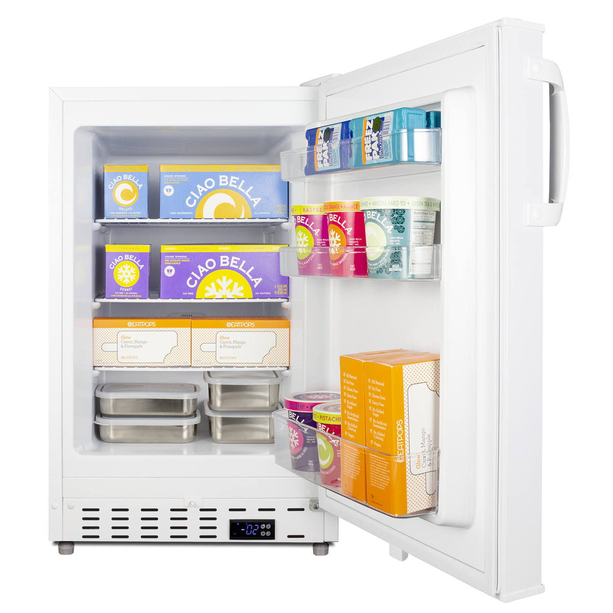2.68 Cubic Feet Undercounter Upright Freezer With Adjustable Temperature Controls - View 5 | Fridge.com