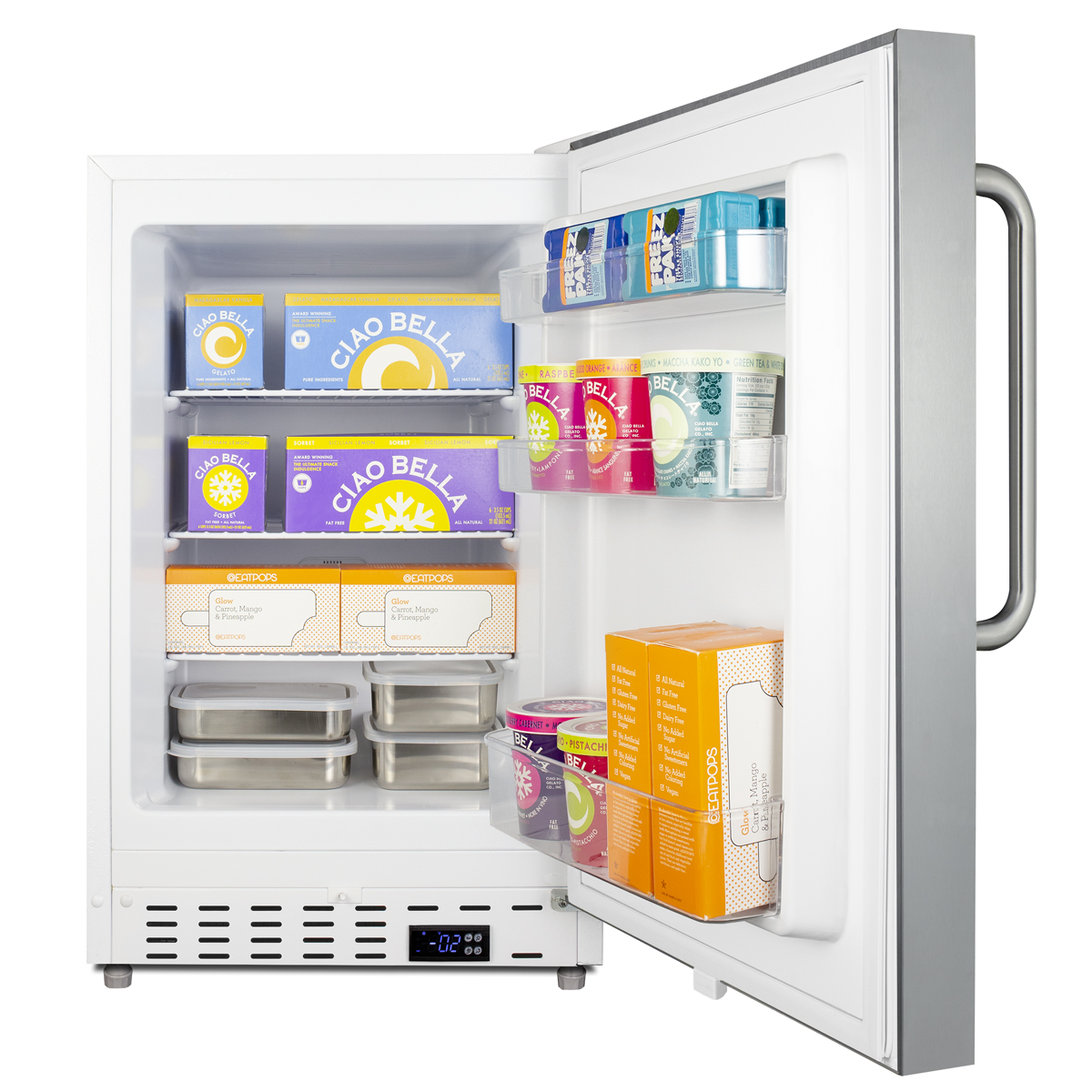 Summit 21" Freestanding/Built In Undercounter Counter Depth Compact Upright Freezer ALFZ36CSS | Fridge.com