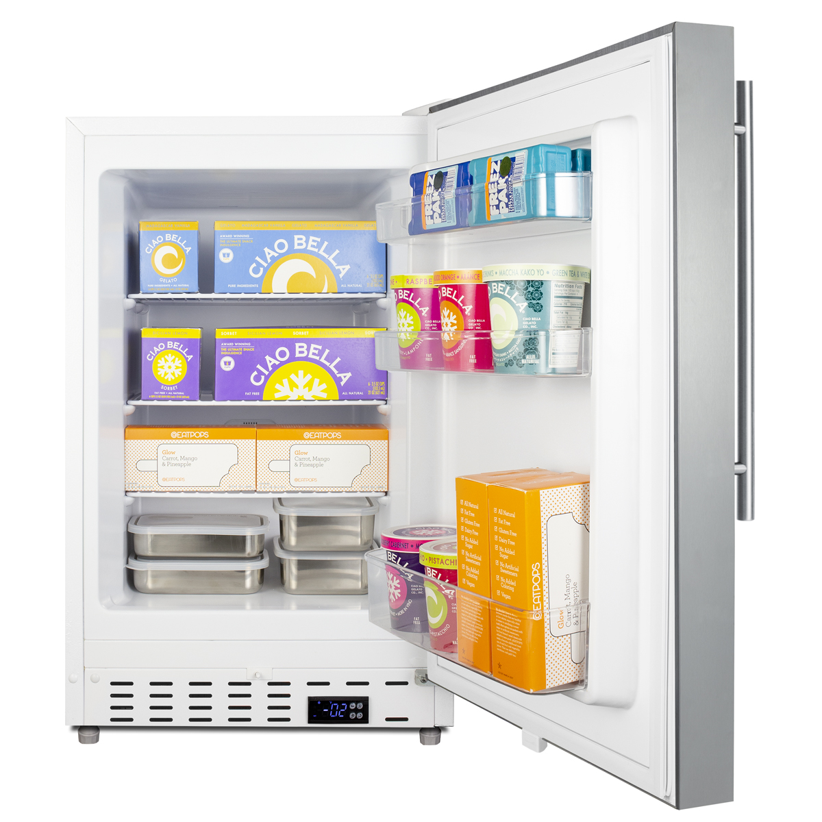 Summit 20" Freestanding/Built In Undercounter Counter Depth Compact Upright Freezer ALFZ36CSSHV - View 5 | Fridge.com
