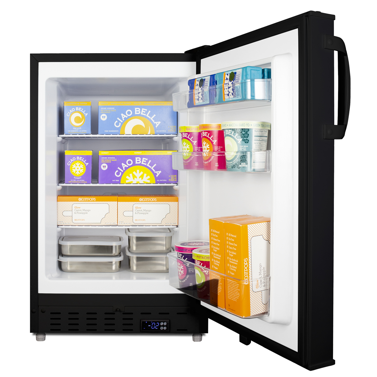 2.68 Cubic Feet Undercounter Upright Freezer With Adjustable Temperature Controls - View 5 | Fridge.com