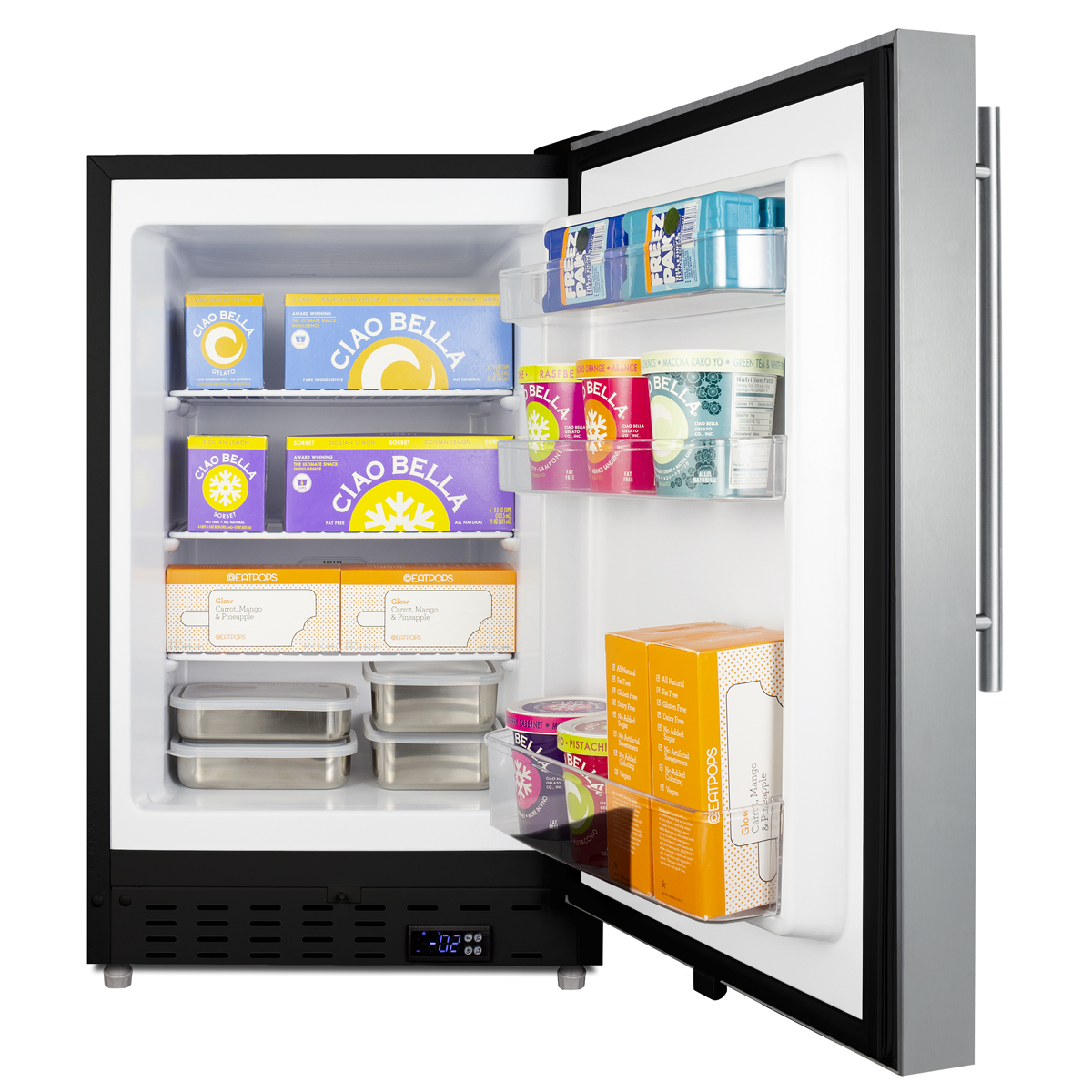 2.68 Cubic Feet Undercounter Upright Freezer With Adjustable Temperature Controls - View 4 | Fridge.com