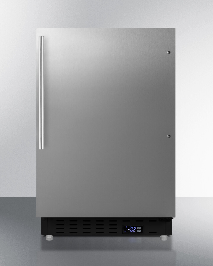 Summit 21" Built In Undercounter Counter Depth Compact Upright Freezer ALFZ37BSSHV | Fridge.com