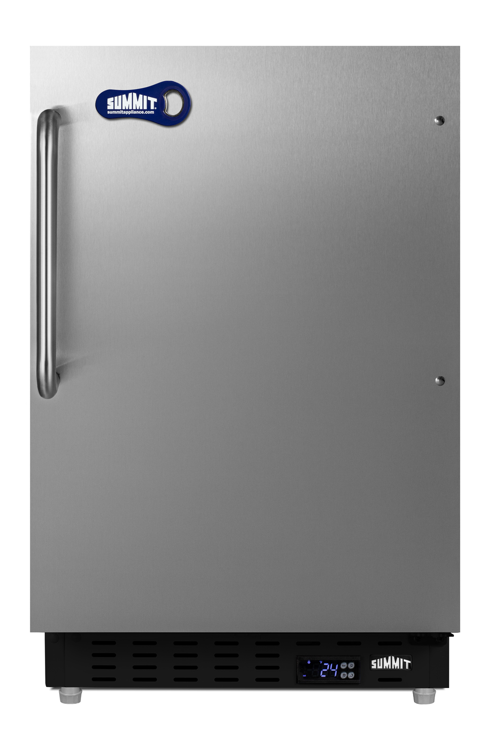 Summit Cold-Cavern 21" Freestanding/Built In Undercounter Counter Depth Compact Upright Freezer ALFZ37BSSTBFROST | Fridge.com