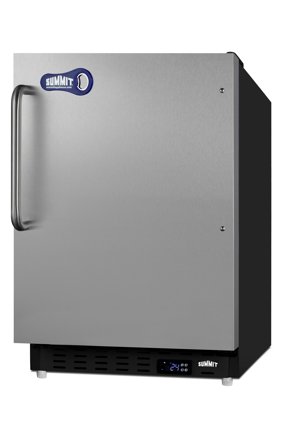 Summit Cold-Cavern 21" Freestanding/Built In Undercounter Counter Depth Compact Upright Freezer ALFZ37BSSTBFROST - View 3 | Fridge.com