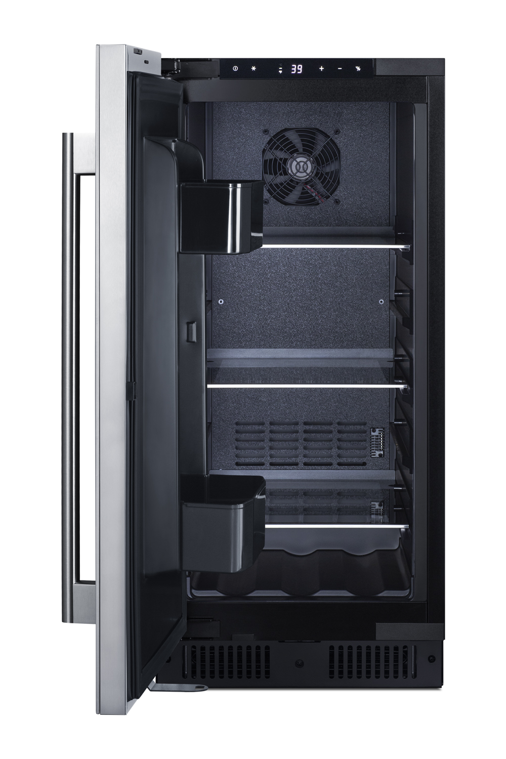Summit 15 Inch Freestanding/Built In Undercounter Counter Depth Compact All-Refrigerator ALR15BSSLHD | Fridge.com