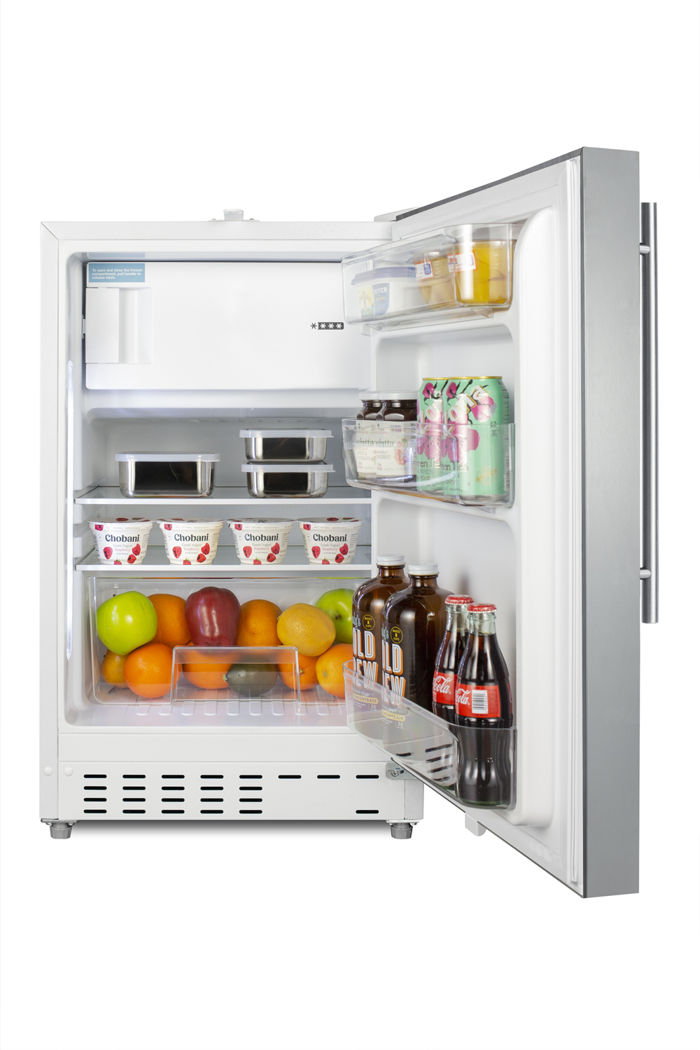 Summit 21 Inch 21" Freestanding/Built In Undercounter Counter Depth Compact All-Refrigerator ALRF48CSSHV - View 6 | Fridge.com