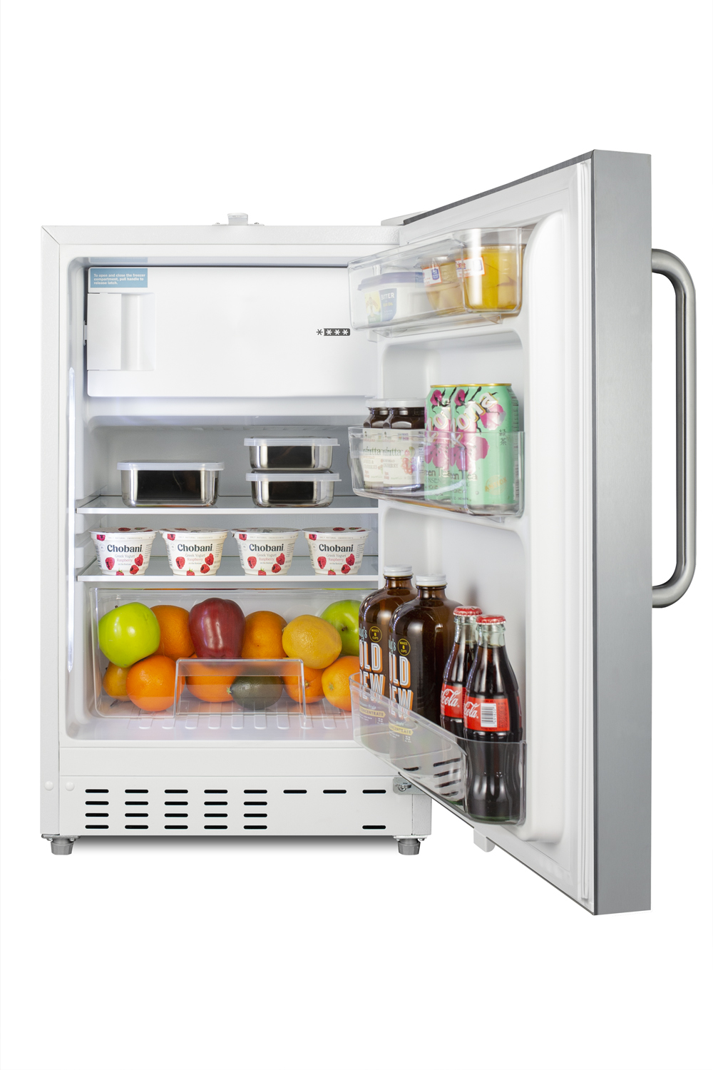 Summit 21 Inch Freestanding/Built In Undercounter Counter Depth Compact All-Refrigerator ALRF48SSTB | Fridge.com