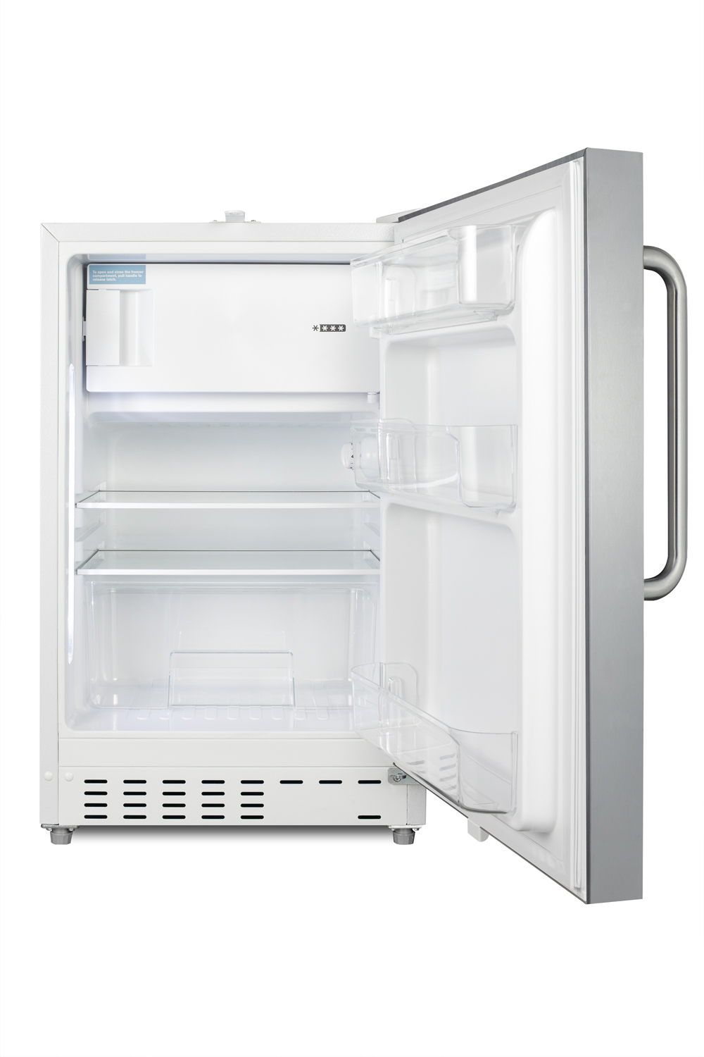 Summit 21 Inch 21" Freestanding/Built In Undercounter Counter Depth Compact All-Refrigerator ALRF48SSTB - View 6 | Fridge.com