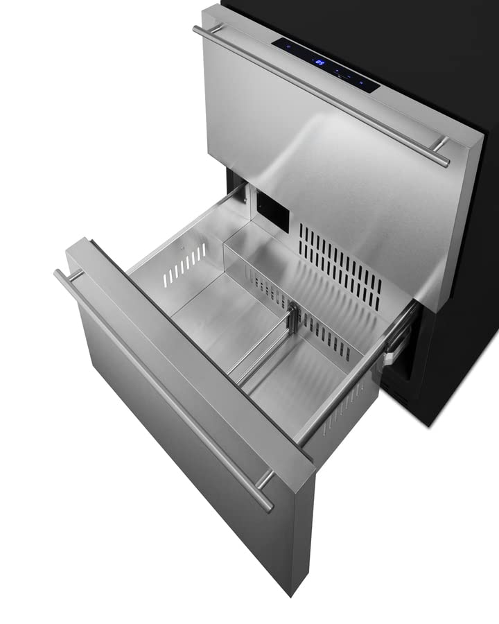 24" Wide Outdoor 2-Drawer All-Freezer, ADA Compliant (Panel Not Included) - View 4 | Fridge.com