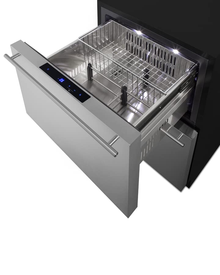 24" Wide Outdoor 2-Drawer All-Freezer, ADA Compliant (Panel Not Included) - View 5 | Fridge.com