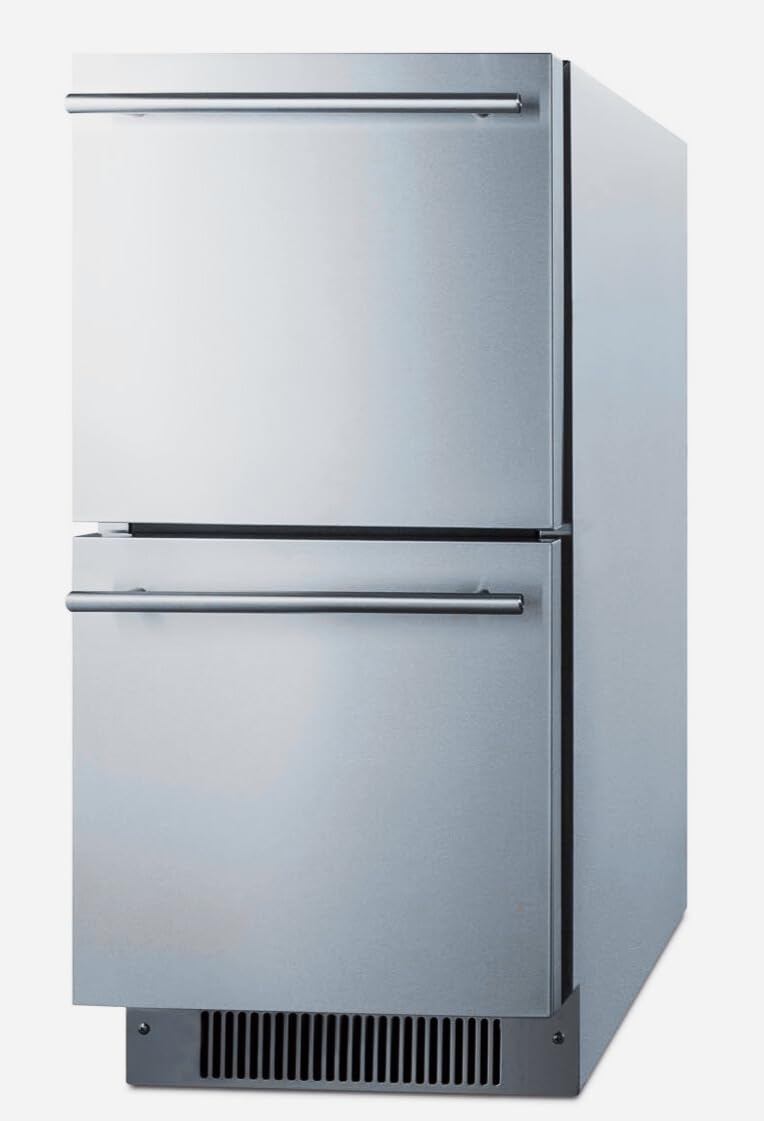 Summit Appliance 15" Wide 2-Drawer Commercial/Residential ADA All-Refrigerator — FIN-0005240 | Fridge.com
