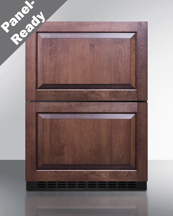 Summit 24” Two-Drawer Refrigerator-Freezer, 3.32 cu.ft.Capacity, ADA Compliant Design, Panel Ready*- ADRF244PNR (*Panels not included) | Fridge.com