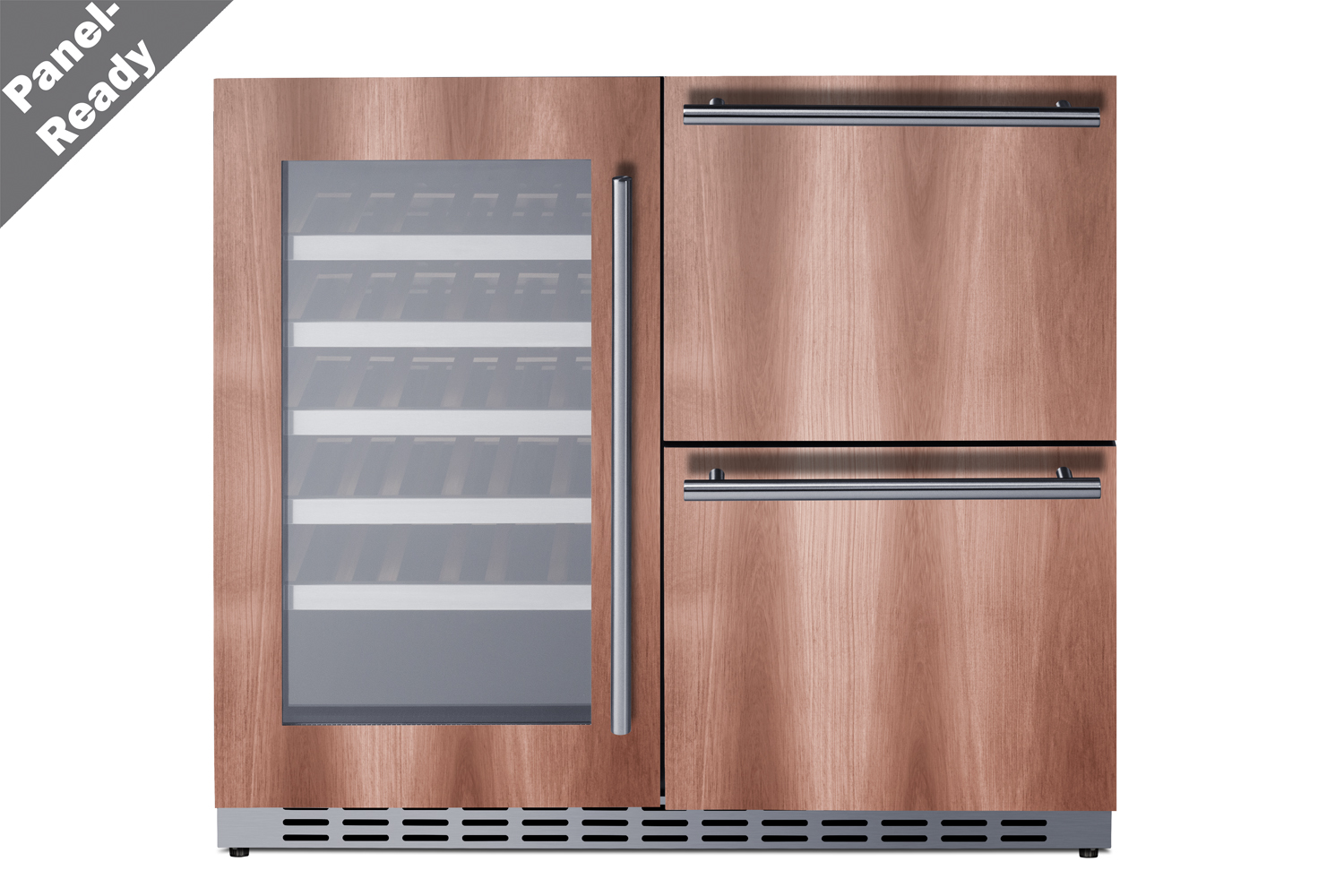 Summit Appliance 36" Wide Combination Wine Cellar & 2-Drawer Refrigerator , ADA Compliant (Panel Not Included) - View 2 | Fridge.com