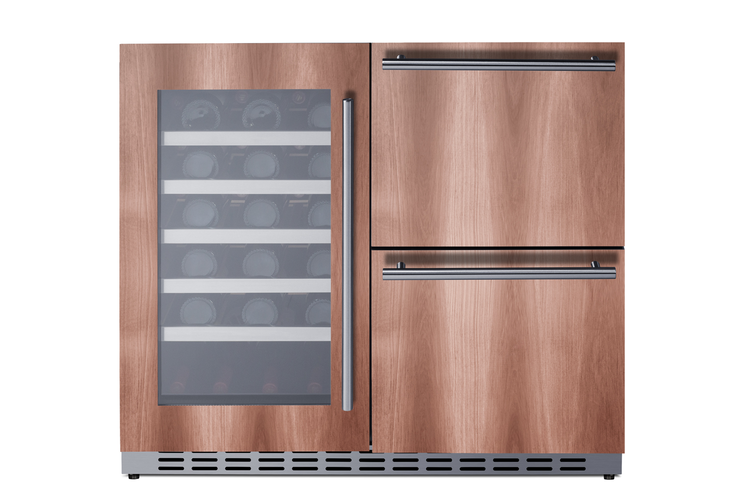 Summit Appliance 36" Wide Combination Wine Cellar & 2-Drawer Refrigerator , ADA Compliant (Panel Not Included) - View 5 | Fridge.com