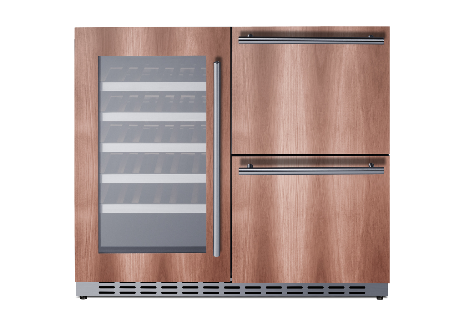 Summit Appliance 36" Wide Combination Wine Cellar & 2-Drawer Refrigerator , ADA Compliant (Panel Not Included) - View 6 | Fridge.com