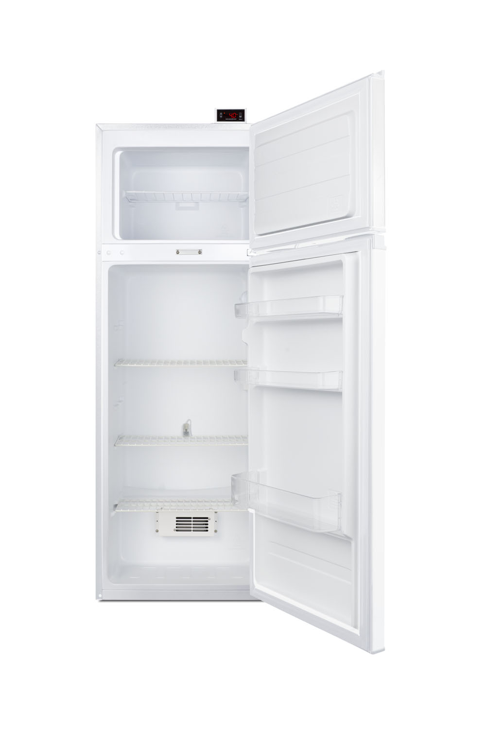 Summit Appliance 22" 7.1 Cubic Feet Top Freezer Refrigerator With Water And Ice Dispenser - View 4 | Fridge.com