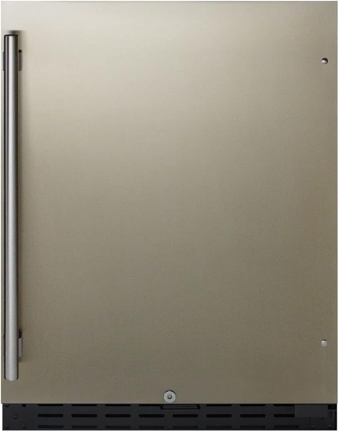 Summit 24" Built-In Refrigerator, 4.8 cu.ft., ADA Compliant, Stainless Steel/Black- AL55 - View 4 | Fridge.com