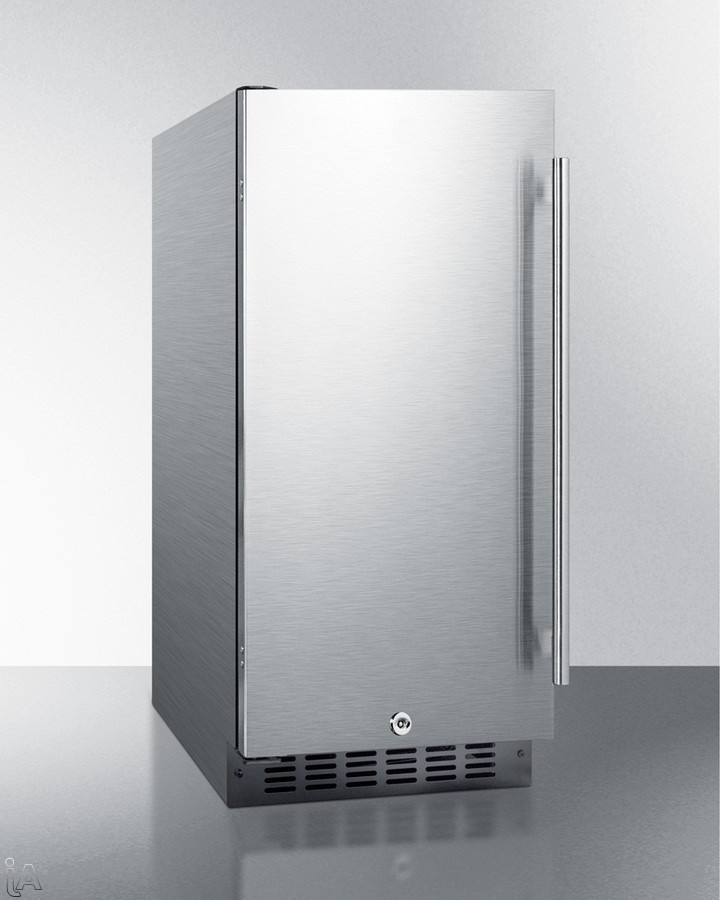 Summit 15 Inch Freestanding/Built In Undercounter Counter Depth Compact All-Refrigerator ALR15BCSSLHD — FIN-0018463 | Fridge.com