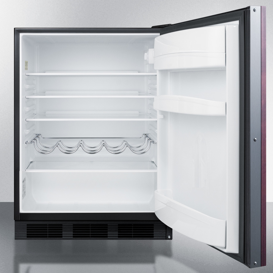 Summit 24" Refrigerator, Undercounter Fridge, 5.5 cu.ft. Capacity, ADA Compliant, Stainless Steel- AR5BS - View 6 | Fridge.com
